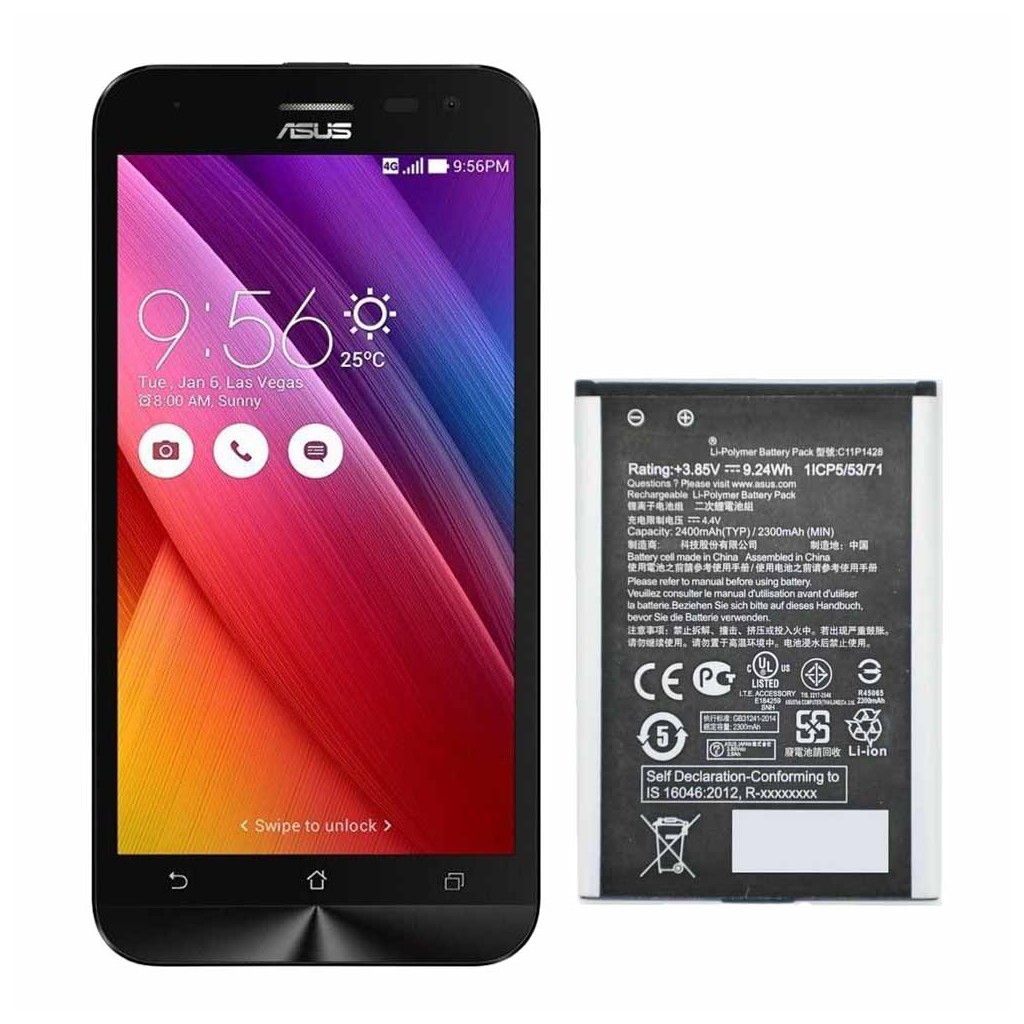 تعویض باتری زنفون 2 لیزر - Asus Zenfone 2 Laser ZE500KL