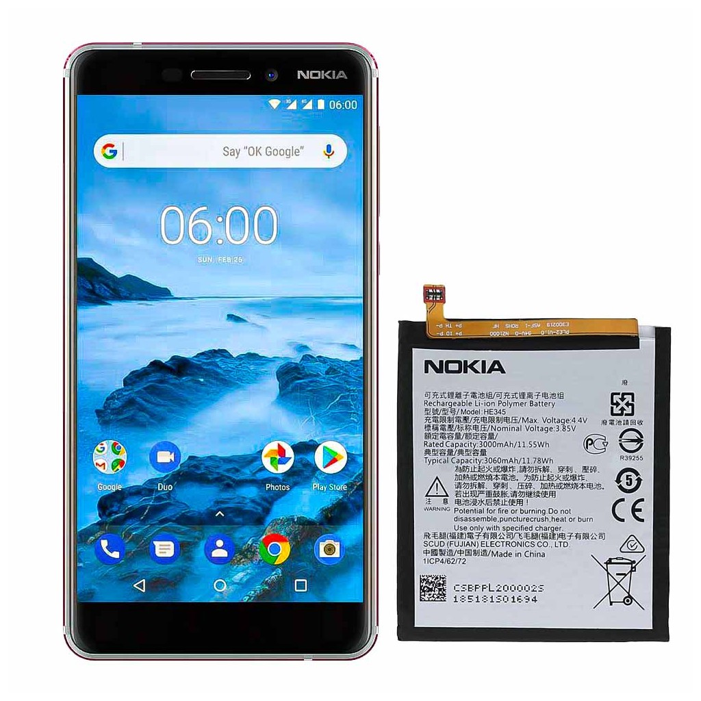 تعویض باتری نوکیا ۶٫۱ - Nokia 6.1