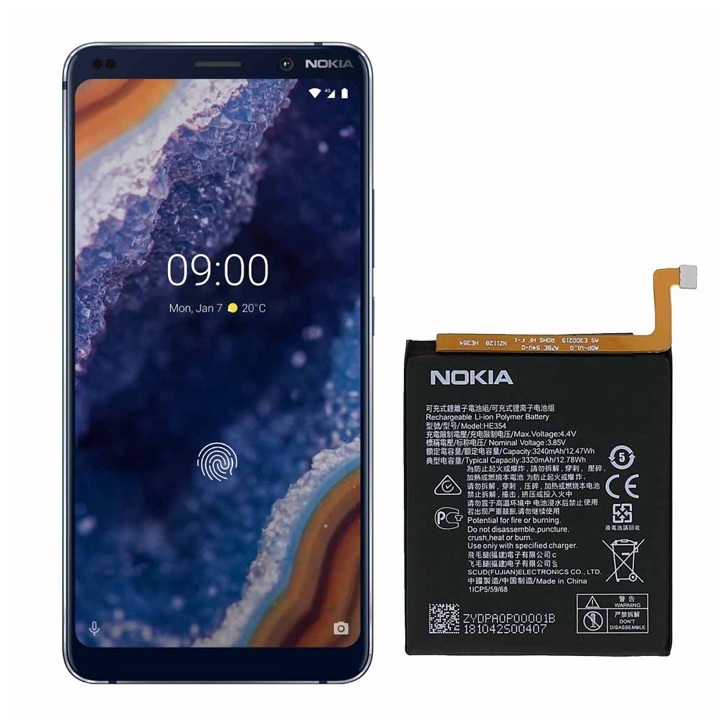 تعویض باتری نوکیا ۹ پیورویو - Nokia 9 PureView