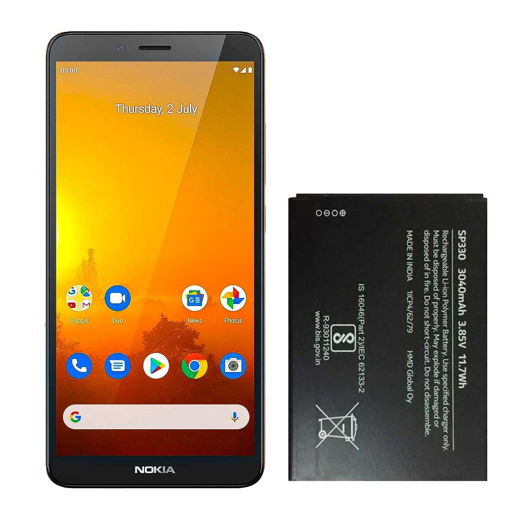 تعویض باتری نوکیا سی‌۳ - Nokia C3