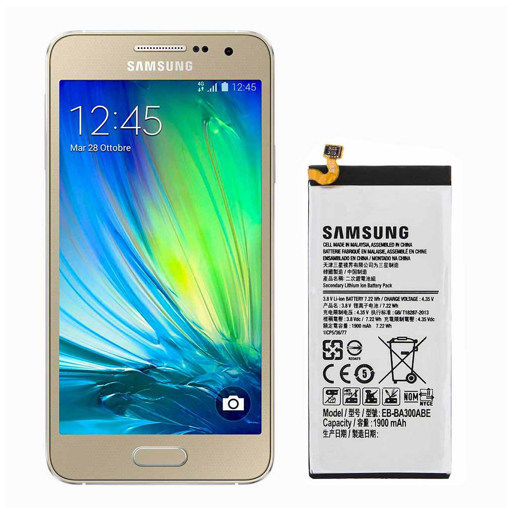 تعویض باتری گلکسی آ ۳ مدل ۲۰۱۵ - Samsung Galaxy A3 2015
