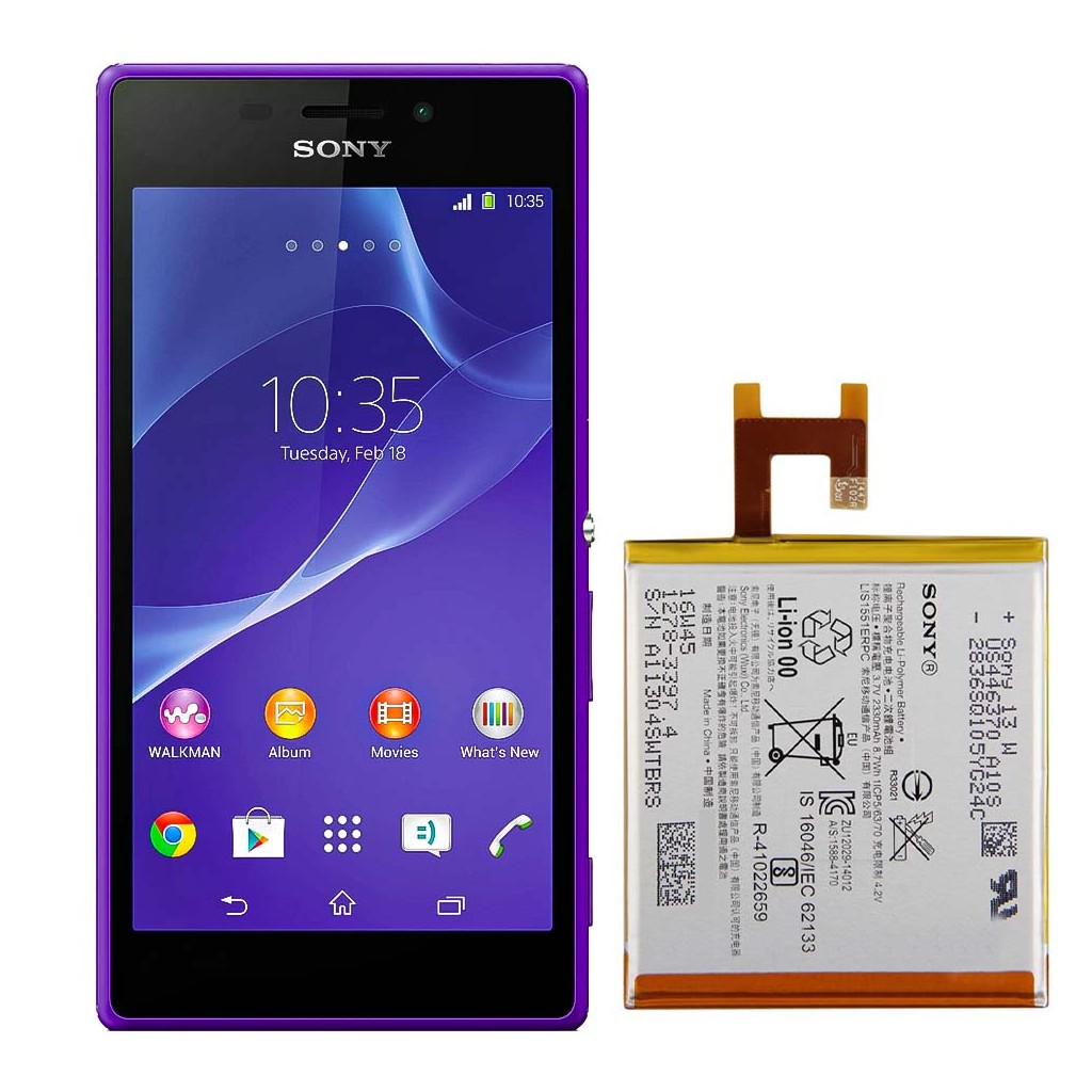 تعویض باتری سونی اکسپریا ام۲ دو سیم کارت - Sony Xperia M2 Dual