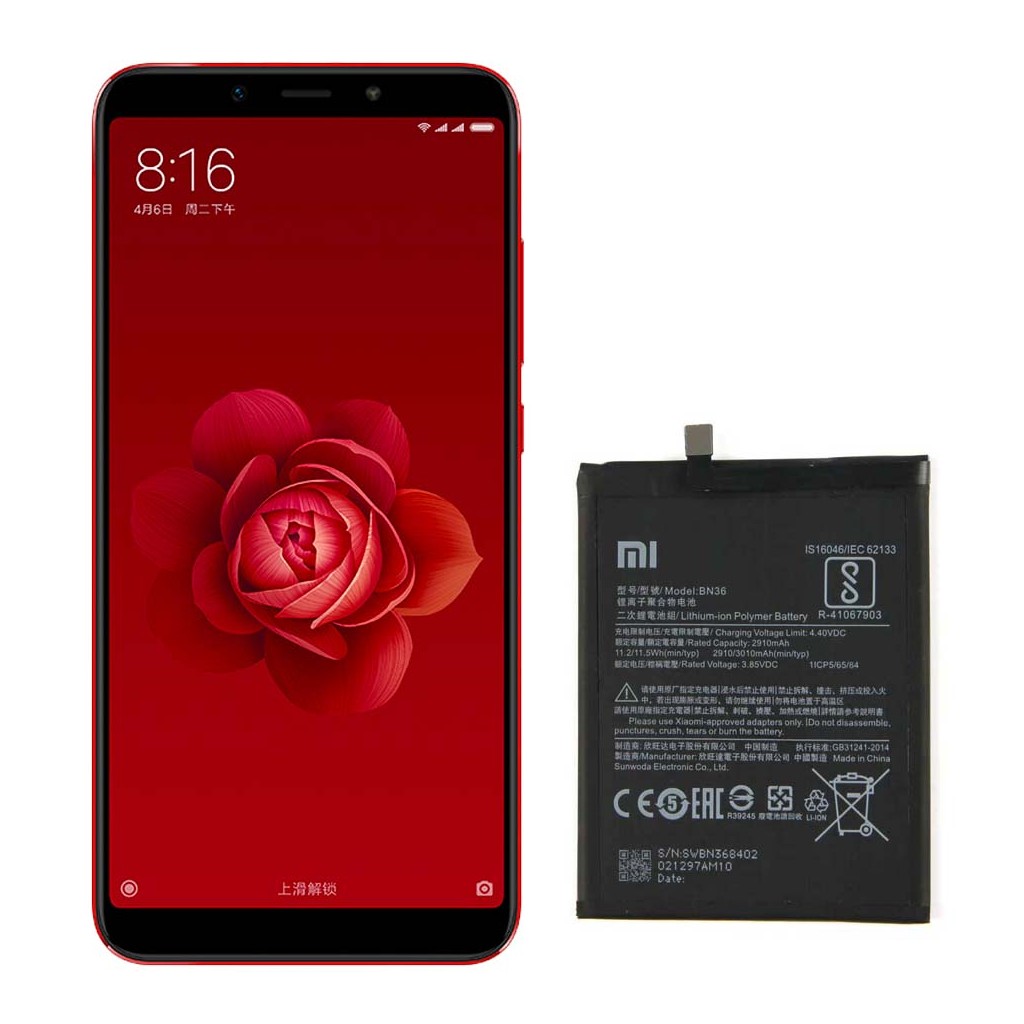 تعویض باتری شیائومی می ۶ ایکس - Xiaomi Mi 6X