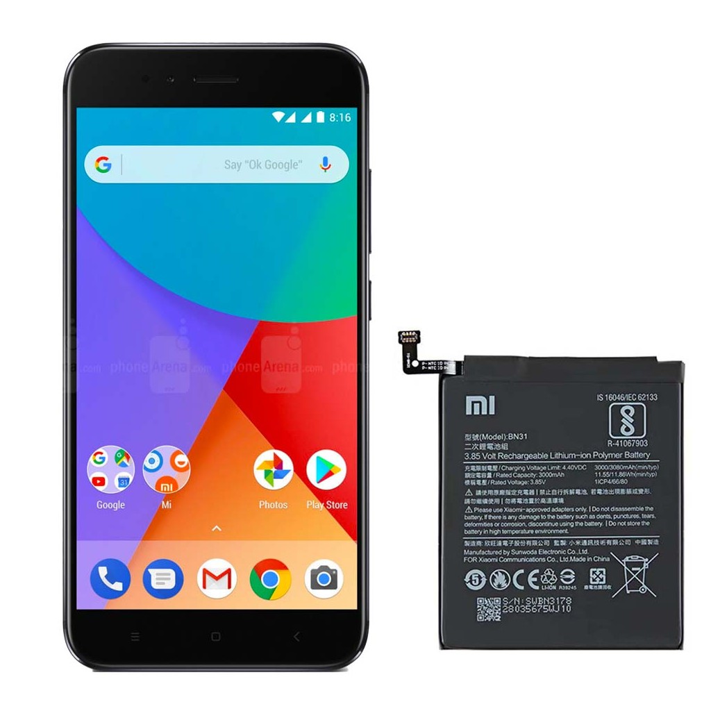 تعویض باتری شیائومی می ای ۱ - Xiaomi Mi A1