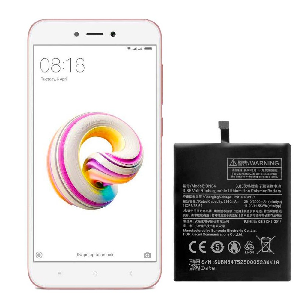 تعویض باتری شیائومی ردمی 5 ای - Xiaomi Redmi 5A